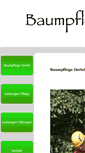 Mobile Screenshot of baumpflege-oertel.de