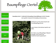 Tablet Screenshot of baumpflege-oertel.de